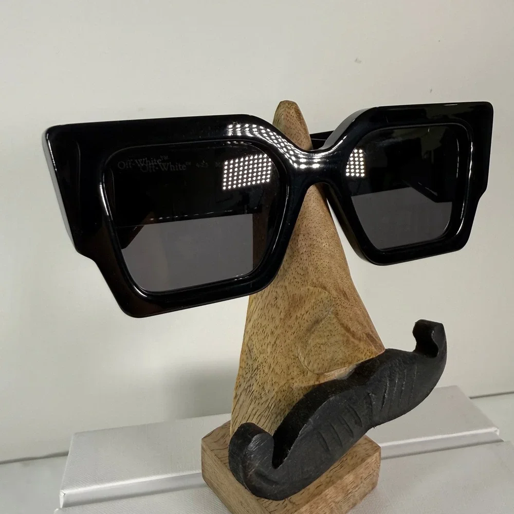 Off-White Cady Sunglasses OERI003 1007 Black Gold Ivy Arrow Square Made in Italy
